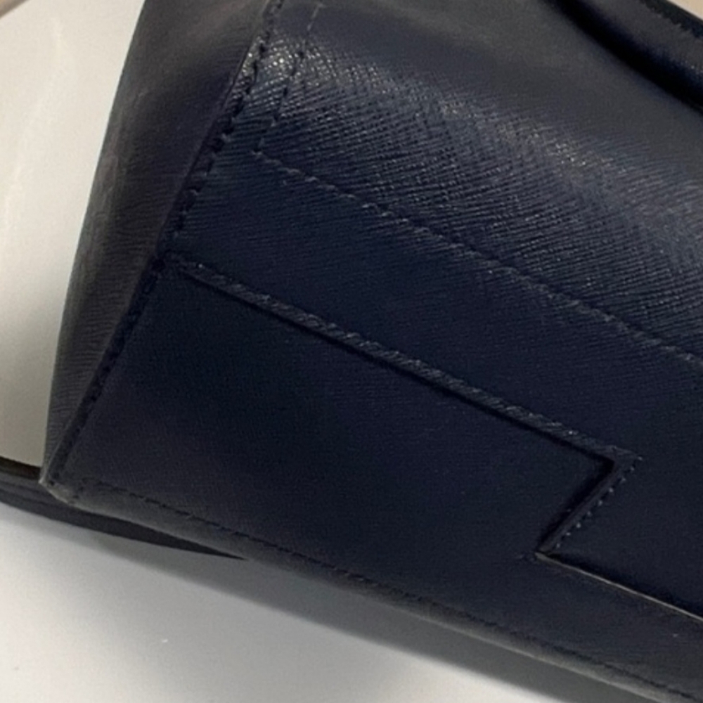 Tory Burch Navy Blue Satchel - Picture 16 of 16